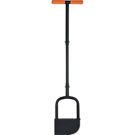 Sawtooth Edge Trimmer Lawn Tool Long Handle Lawn Edging Cutter Half Moon Saw Tooth Cutter Height Adjustable (1/5)