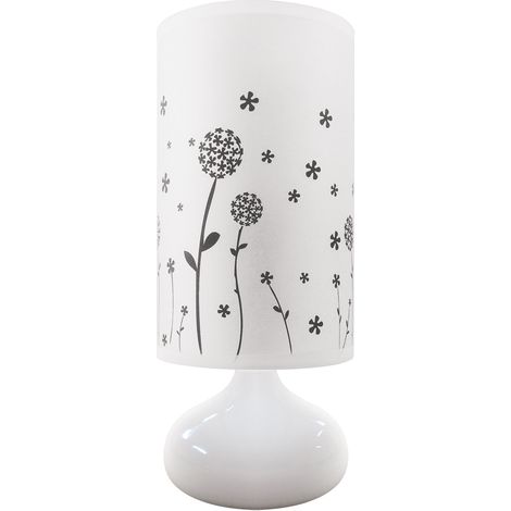 Lámpara de mesa blanca 25W Zyta con base E14 Ideus 03203 (1/2)