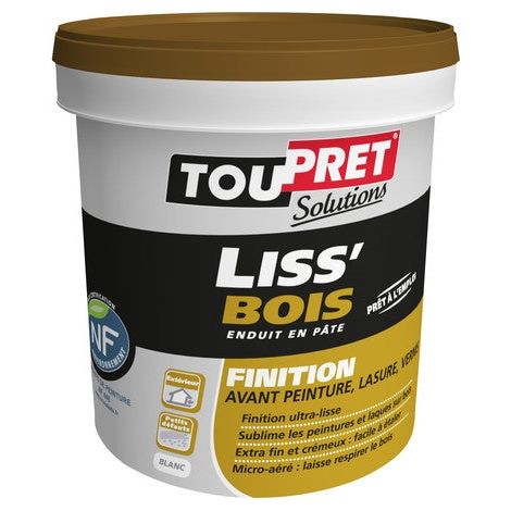 Rivestimento Rasante, Liss Bois, Bianco 1,25 L TOUPRET