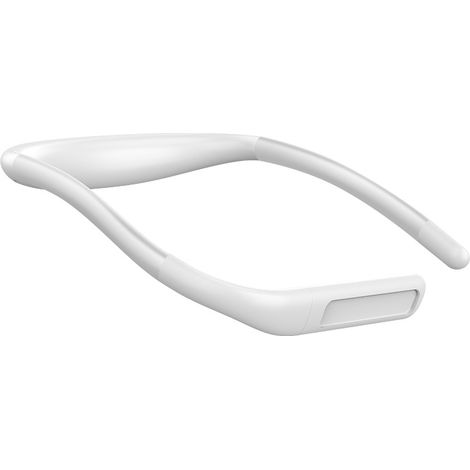 Liseuse Rechargeable Une Pièce pour Le Cou, Luminosité Réglable, 3 Couleurs, Bras Flexible, Pour Tricoter, Restauration, Blanc - 25163cm (1/2)