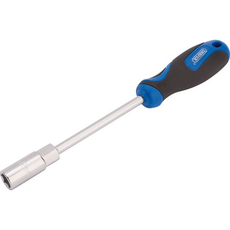 Draper Chrome Vanadium Steel Spinner for Dice with Soft Grip Handle, 12 mm, Blue