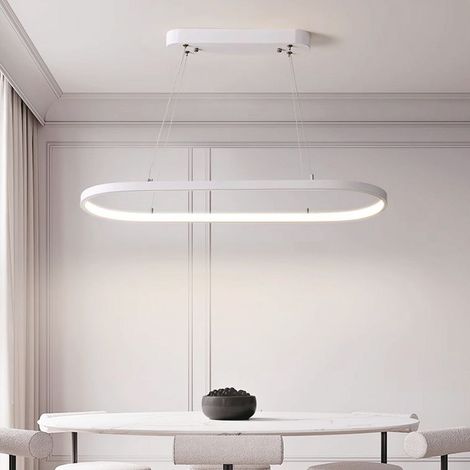 V-TAC 24W LED Pendelleuchte aus weißem Metall 8020100cm Naturweiß (1/5)