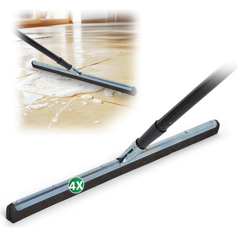 Raclette de douche Novaliv 4X manche long 137 cm raclette sol douche 60 cm terrasse grande raclette lave vitre eau sol métal piscine raclette salle