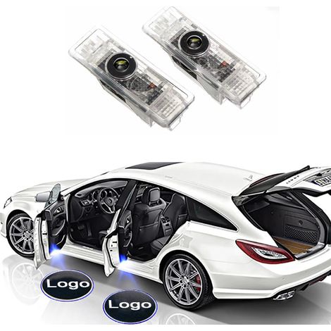 (2 pièces - 1 Mini Icon) Projecteur laser LED pour portières de voiture, éclairage d'ambiance et d'éclairage fantôme, compatible Mini (2011-2019). Accessoires de personnalisation pour véhicules. (1/3)