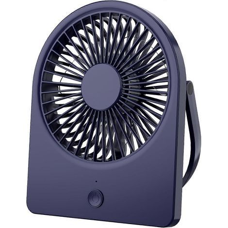 Ventilateur de bureau USB, 8,9 cm (3,5 pouces) [Vent puissant, ultra silencieux], petit ventilateur de bureau à 3 vitesses réglables, mini ventilateur portable avec câble USB-C-AquaForge (1/5)