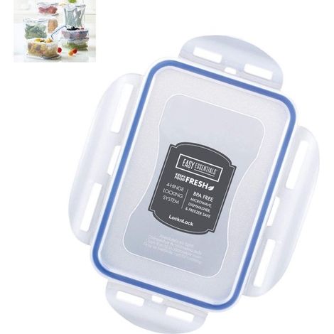 Bocaux de conservation hermétiques - Rangement et organisation de la cuisine - 0,8 litre - Bocaux de conservation hermétiques - Bocaux de conservation sous vide - Pour aliments secs, céréales, farine (1/5)