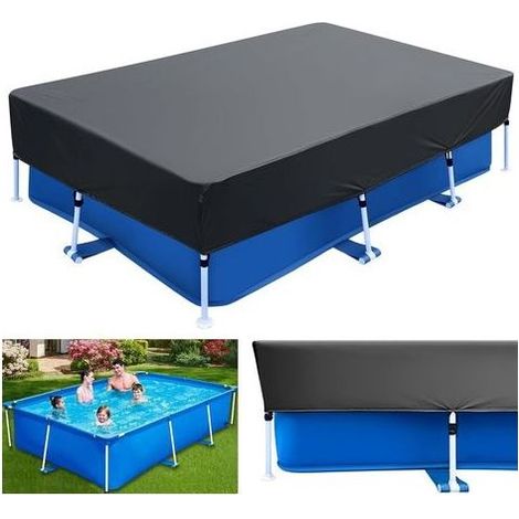 Bâche solaire rectangulaire pour piscine - 260 x 160 cm - Bâche pliable pour piscine hors sol (1/5)
