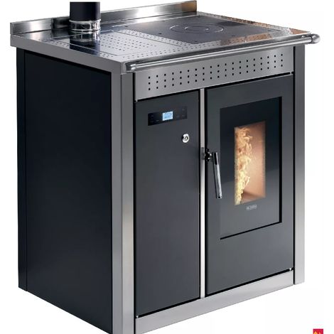 BRICOSOL COCINA DE PELLETS KLOVER MODELO SMART 80 INOX (1/5)