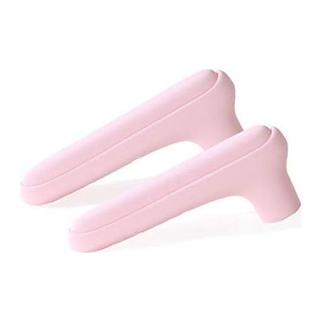 CSPARCV 2er-Pack Silikon-Schutzhüllen für Türgriffe, Antikollisionsschutz, für Türschlösser, Handschuhe, Fenstergriffe, Antikollisionsschutz (rosa) (1/4)