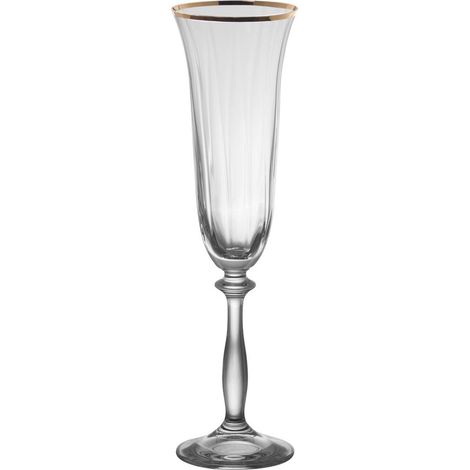 Table Passion - Boîte de 6 flûtes Angela filet or 19 cl (1/3)