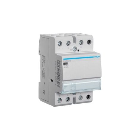 Contacteur 40A. 3F. 230V HAGER ESC340 (1/2)