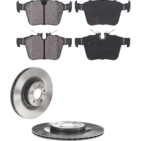 KIT FRENI POSTERIORI compatibile con VOLVO S60 III (224) - DISCHI + PASTIGLIE OEM: P 86 029 , P 86 030 / 18567 , 18588 /SOSTITUZIONE DIRETTA/BASSA POLVERE/SILENZIOSO (1/5)