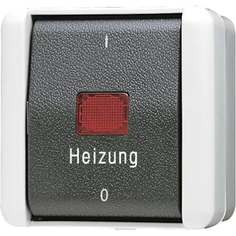 Jung Heizungsschalter, Aus 3-pol., 16 AX 400 V , IP 44, WG 800 803 HW (1/2)