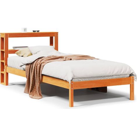 Maison Exclusive - Estructura cama con cabecero madera pino marró