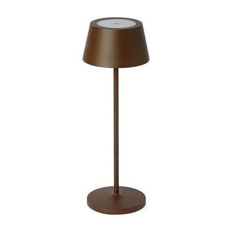Maul 8190877 LED Lampe Braun Aluminium Tischlampe