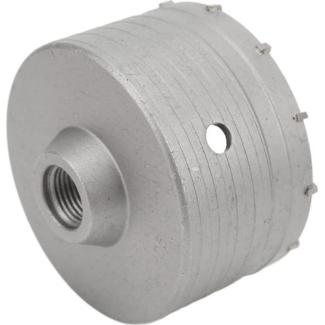 Scie Cloche à Béton 110mm, Trépan à Paroi Mince en Carbure Cémenté, Argent, pour Béton Briques Maçonnerie, Bricolage et Chantier Professionnel (1/5)
