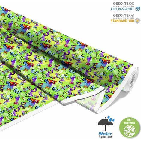 TISSUS DÉCORATIFS D'EXTÉRIEUR OXFORD - Motif Skateboards Colorés (1/5)