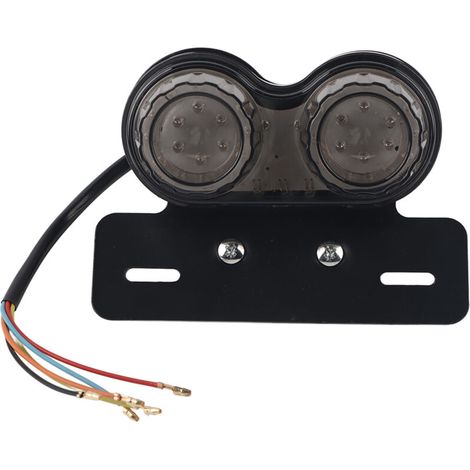 Feu arrière LED pour moto, frein, indicateur, clignotant, feu de signalisation pour Café Racer, rouge