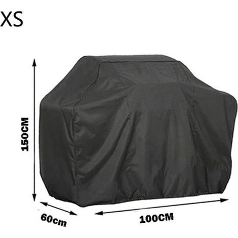 Housse pour barbecue (1 pièce incluse), résistante à la pluie, compatible avec les braseros, les réchauds et les grils, anti-poussière, imperméable, dimensions : 145 × 61 × 117 cm (1/4)