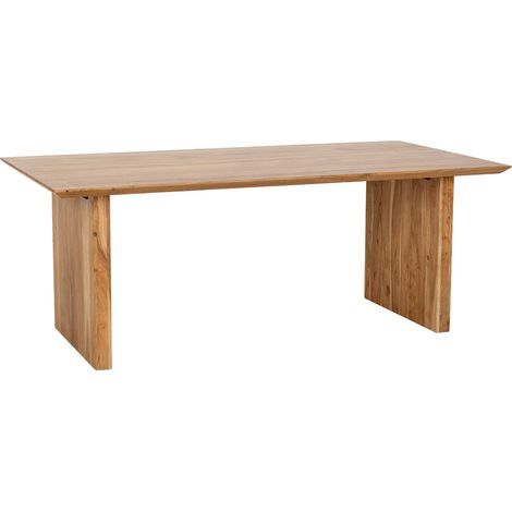 Mesa de comedor de madera marrón 200x100x76h cm