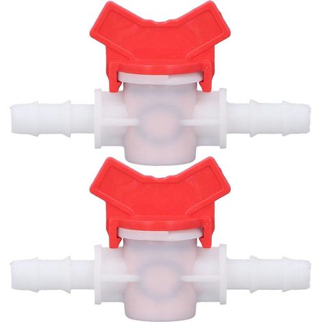 Kit d'accessoires comprenant 2 vannes de régulation de débit, contrôleur d'arrêt d'eau, régulateur et interrupteur en ABS, 10 mm / 0,39 po (1/5)