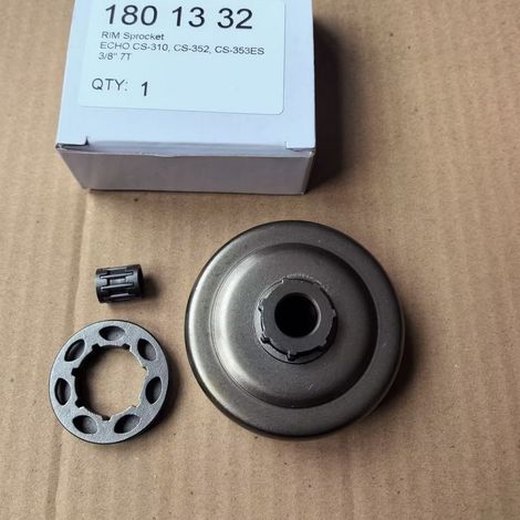 Pignon d'embrayage CS-310 CS-352 CS-353ES 3/8" 7T pignon de tambour d'embrayage, pignon, pas de 3/8, 7 dents, convient aux tronçonneuses Kyolikan. (1/2)