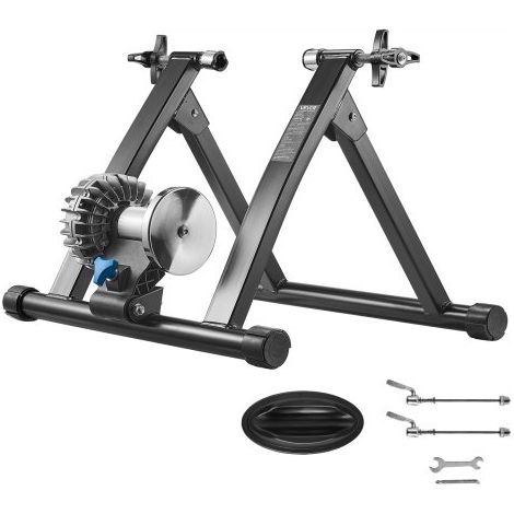 Fahrrad Rollentrainer Fahrradtrainer für 660,4-736,6 mm / 700C-Räder, klappbarer Radtrainer Heimtrainer mit Schnellspanner & Vorderradunterlage, 150 kg belastbar, Fahrradfahren Heimtraining (1/5)