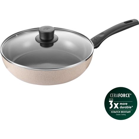 Ballarini - Ledro Saute Pan with Lid - Beige - 28 cm