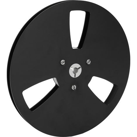 Bobine de ruban vide universelle 1/4 7 pouces, 3 trous, en alliage d'aluminium, pour NAB, noire (1/5)