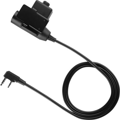 Câble PTT U94 pour casque antibruit Z Tactical Noise Reducer compatible BAOFENG UV5R
