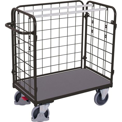 VARIOfit Paket-Dreiwandwagen niedrig RAL 7016 (1/2)