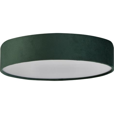 Plafonnier métal E27 D: 50 cm rond vert 3 lampes moderne (1/3)