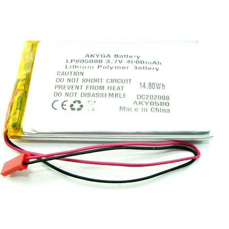 BATERÍA Li-Poly 4000mAh 3.7V JST-2 PINS (1/2)
