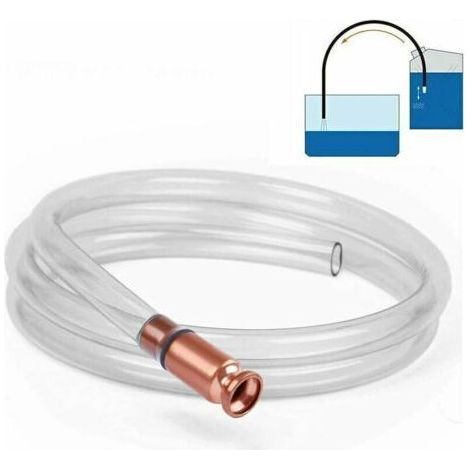 Tuyau Pompe de Transfert Pompe Shaker Siphon pour Eau Gaz Diesel Essence Carburant Tuyau d'aspiration Manuel Tube de Pompage Tuyau D'aspiration Manuelle Pompe à Main d'urgence Aspiration(Blanc) (1/5)