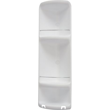 GEDY 7081 ANGOLIERA P/DOCCIA 3 RIPIANI BIANCO (1/2)