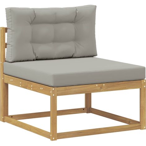 Maison Exclusive - Outdoor Mittelsofa Polyester Weiß