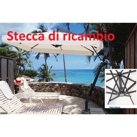 Attelle aluminium 90 cm 20x30 mm Pie'ce de'tache'e pour parasol de'centre' 3x4 mt Maxima Alu