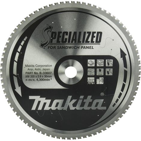 Makita Sägeblatt SPECIALIZED 355x30x80Z