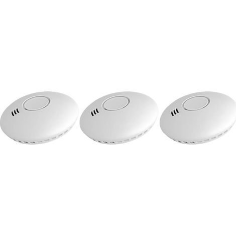Cordes Haussicherheit Détecteur de fumée sans fil jeu de 3 interconnectable à pile(s) (Ø x H) 108 mm x 34 mm (1/3)