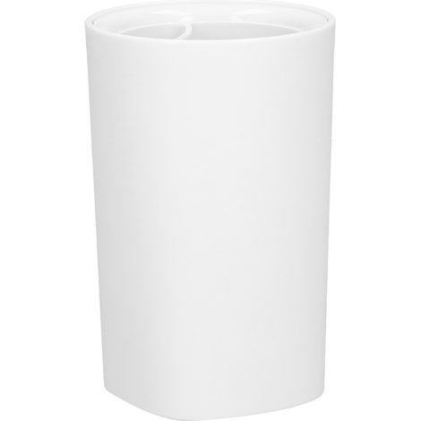 Zahnbürstenhalter und Aufbewahrungsbecher mit Zahnpastabehälter, Gitterdesign fürs Badezimmer (1/5)