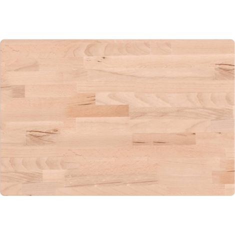 Comptoir de salle de bain 60x40x1,5 cm bois massif de hêtre