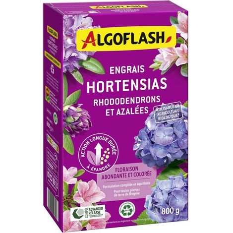 Fertilizzante algoflash fertilizer hortensias rhododendrons azalées 0.8 kg