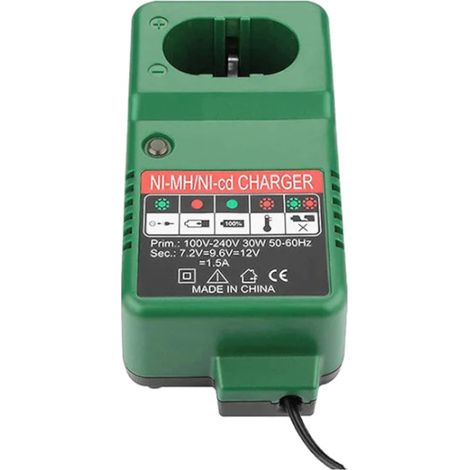 Trade-Shop Akku-Ladegerät 7,2V-18V Ni-MH Ni-Cd kompatibel mit Makita 8280DWE, 8281DWAE, 8281DWE, 8391DWPE, 8414D, 8414DWAE, 8414DWDE3, 9135A (1/4)