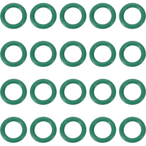 Joint Torique en Caoutchouc Fluoré 5.5x8.5x1.5mm(ID x OD x Largeur), 20PCS Joint d'Étanchéité Bocaux Remplacement pour Réparation Plomberie Valves Tuyaux Robinet Voiture Gaz, Vert (1/5)