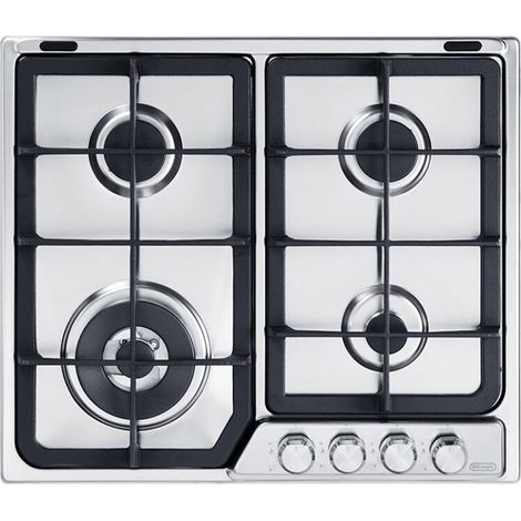 De’Longhi PFI 46 GH acier inox encastrable 60 cm Gas 4 foyer(s)
