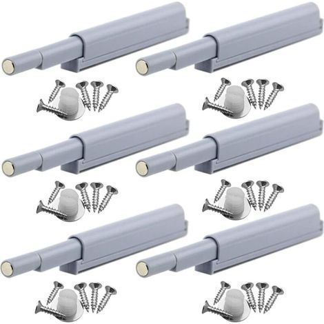 Touch Trigger Magnetic Door Locks for Cabinets, Showcases, Doors Open/Close with One Touch (6pcs) (1/5)