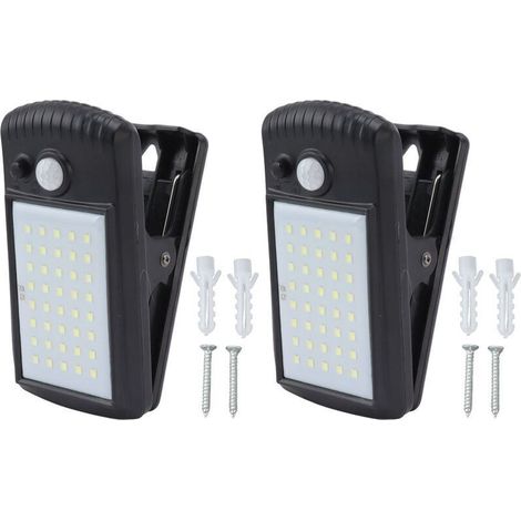 Clip solaire sur les lumières IP65 étanche 2 Modes de détection infrarouge pince extérieure capteur de mouvement lumières pour terrasse de pont de clture