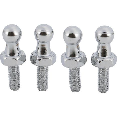 4 boulons à rotule M6 de 10 mm pour vérins à gaz, boulons à rotule de capot standard - 2 boulons M6 et 2 boulons M8 Wigslar (1/5)