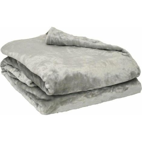 Poyet-Motte Mikrofleece-Decke 220x240 cm Perle