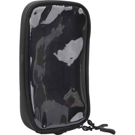 Borsa impermeabile per telefono da bici, supporto per tubo superiore, nera (1/5)